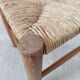 Vintage children's chair in wood and straw