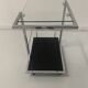 20th century chrome metal rolling serving table