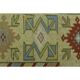 1970s Vintage Turkish Oushak Handmade  Red Yellow Area Rug 152x223
