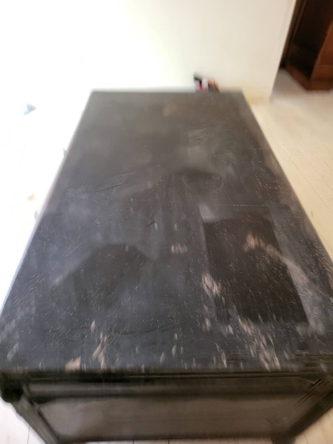 Important antique American desk in carved wood – circa 1900 –