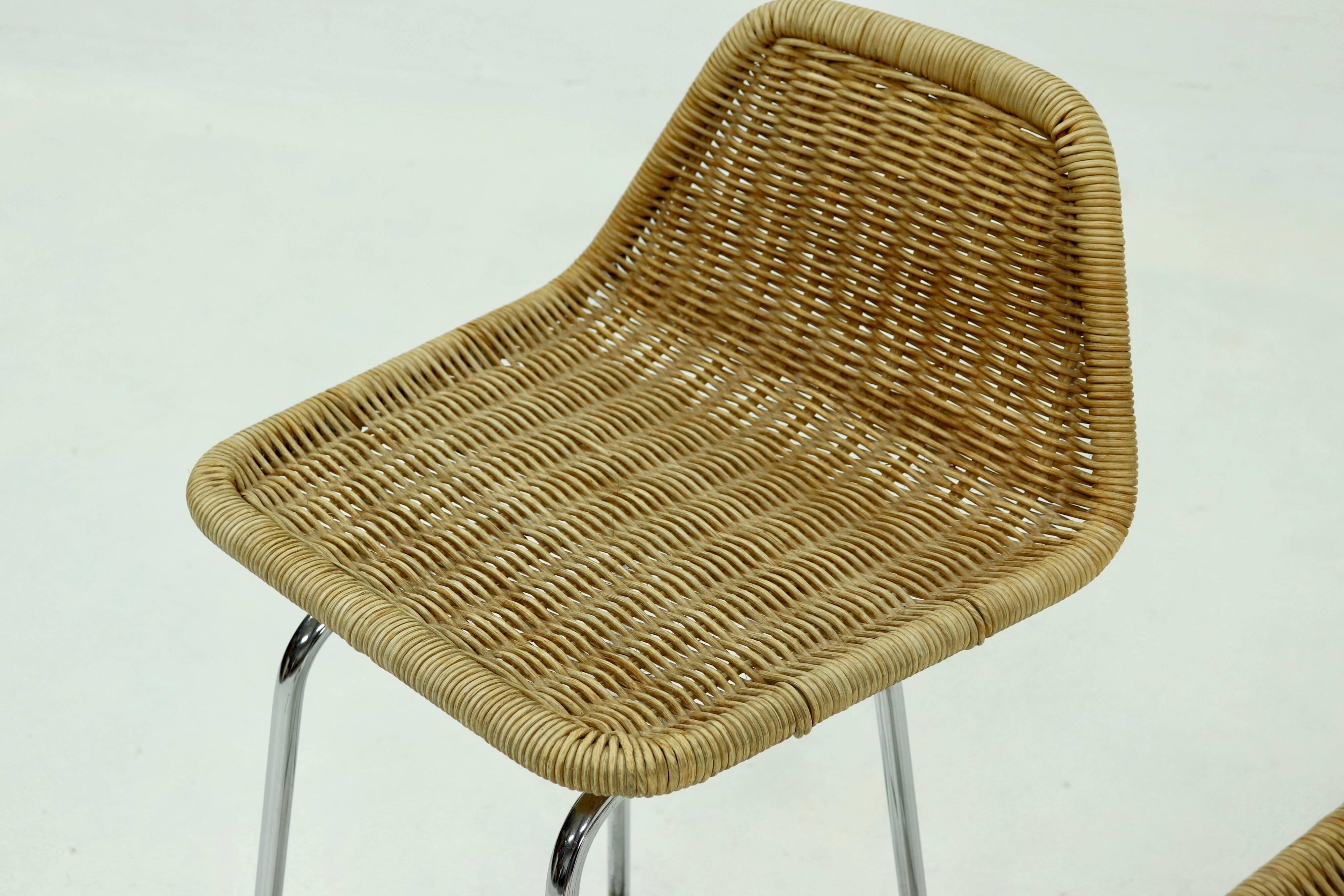 Set of 2 bar stools designed by Dirk van Sliedregt for Rohe Noordwolde 1960