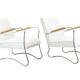 Chaises en métal par Wschód, années 1950, Pologne, ensemble de 2