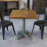 Table bistrot Art déco en chêne massif 1930's