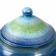 Covered vase Londi for Bitossi, Rimini Blue, ceramic, Italy, 1960