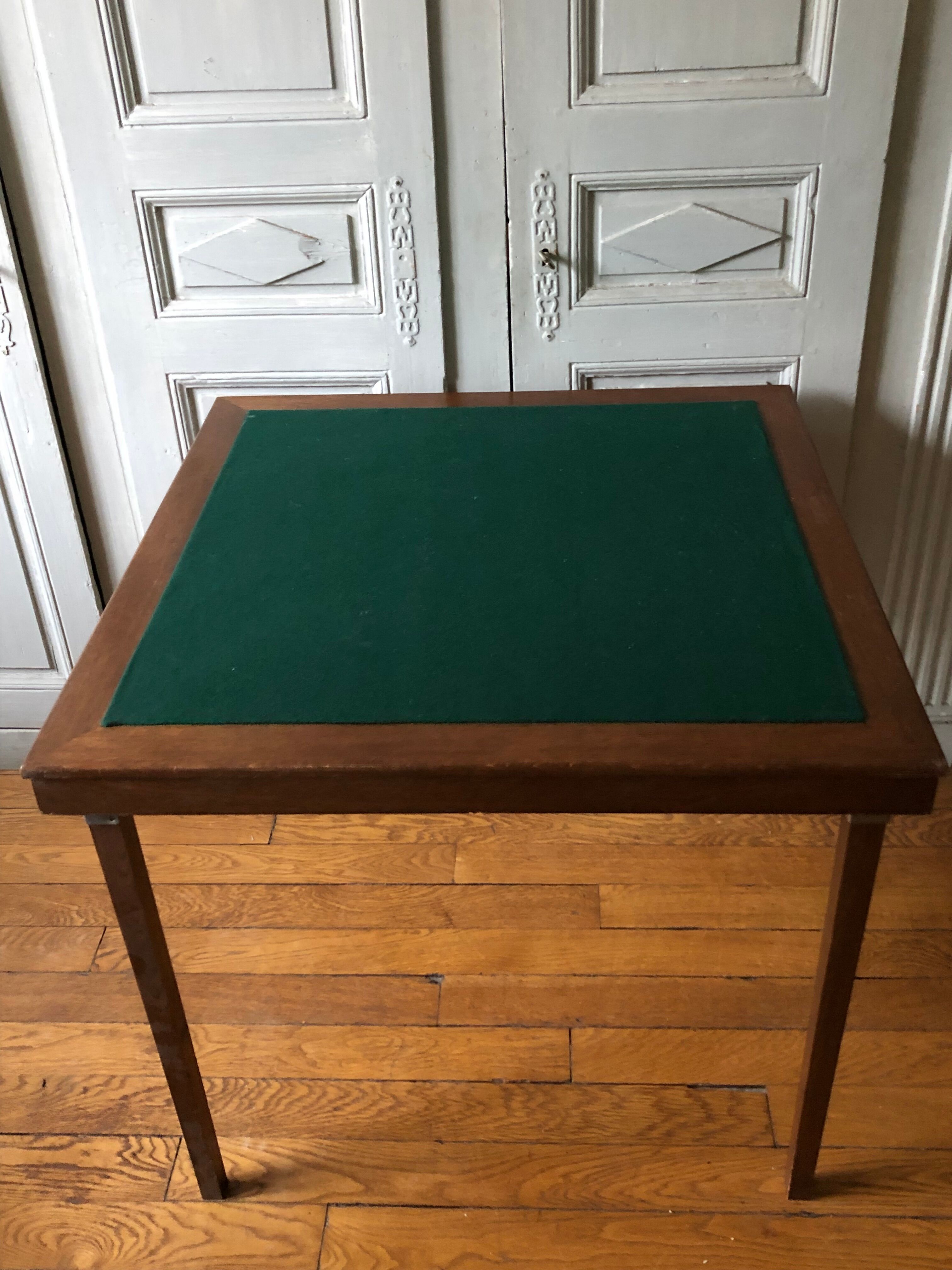 Folding bridge table, Meblutil