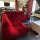 Togo Alcantara red sofa