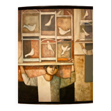 Oil painting by Lucio Renucci "The Cages"