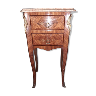 Chevet marqueterie style Louis XV