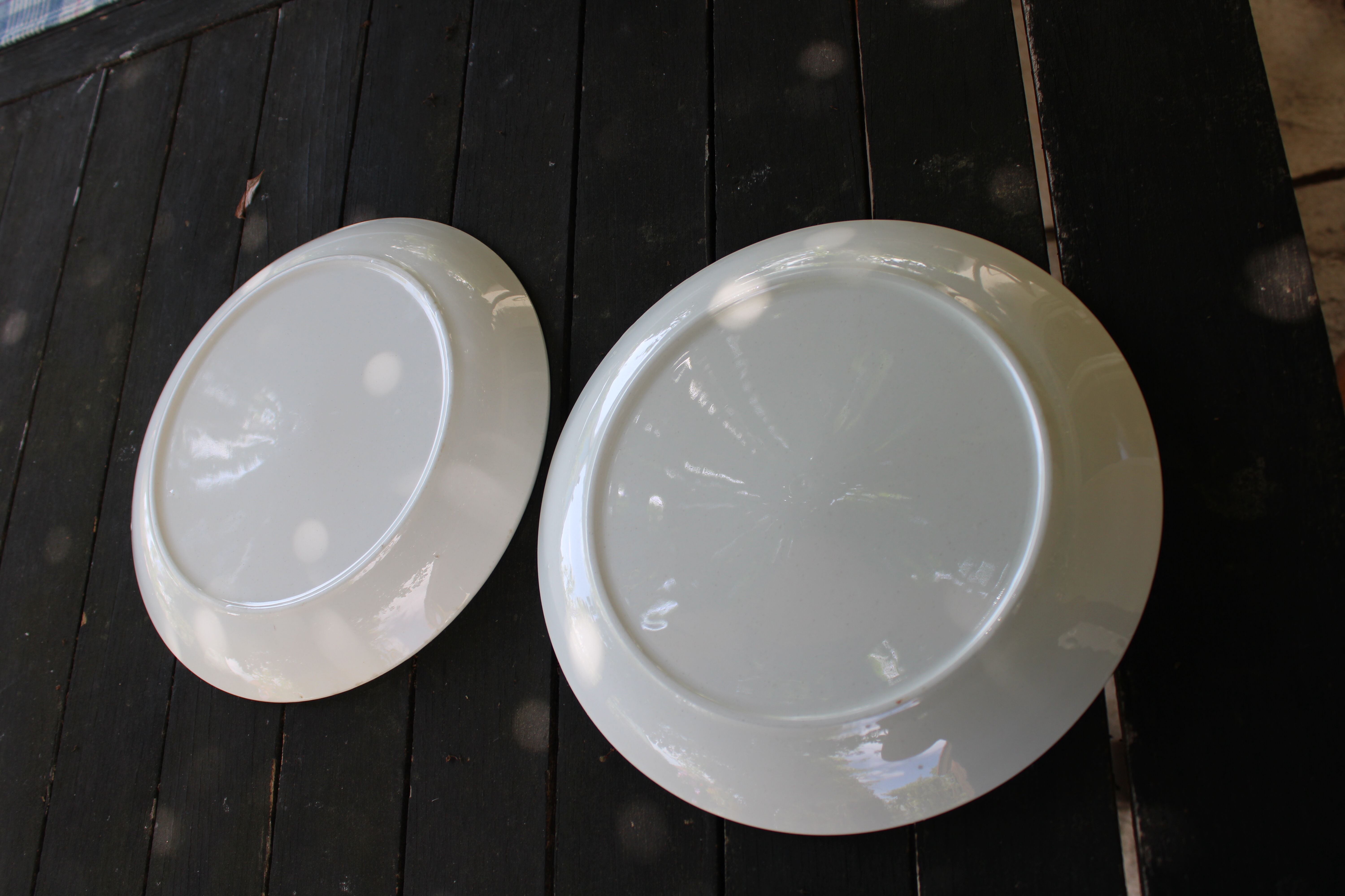 Assiettes plates Moulin des loups années 70