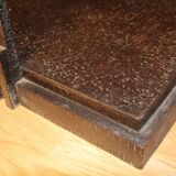 Coffee table or console in wrought iron art deco
