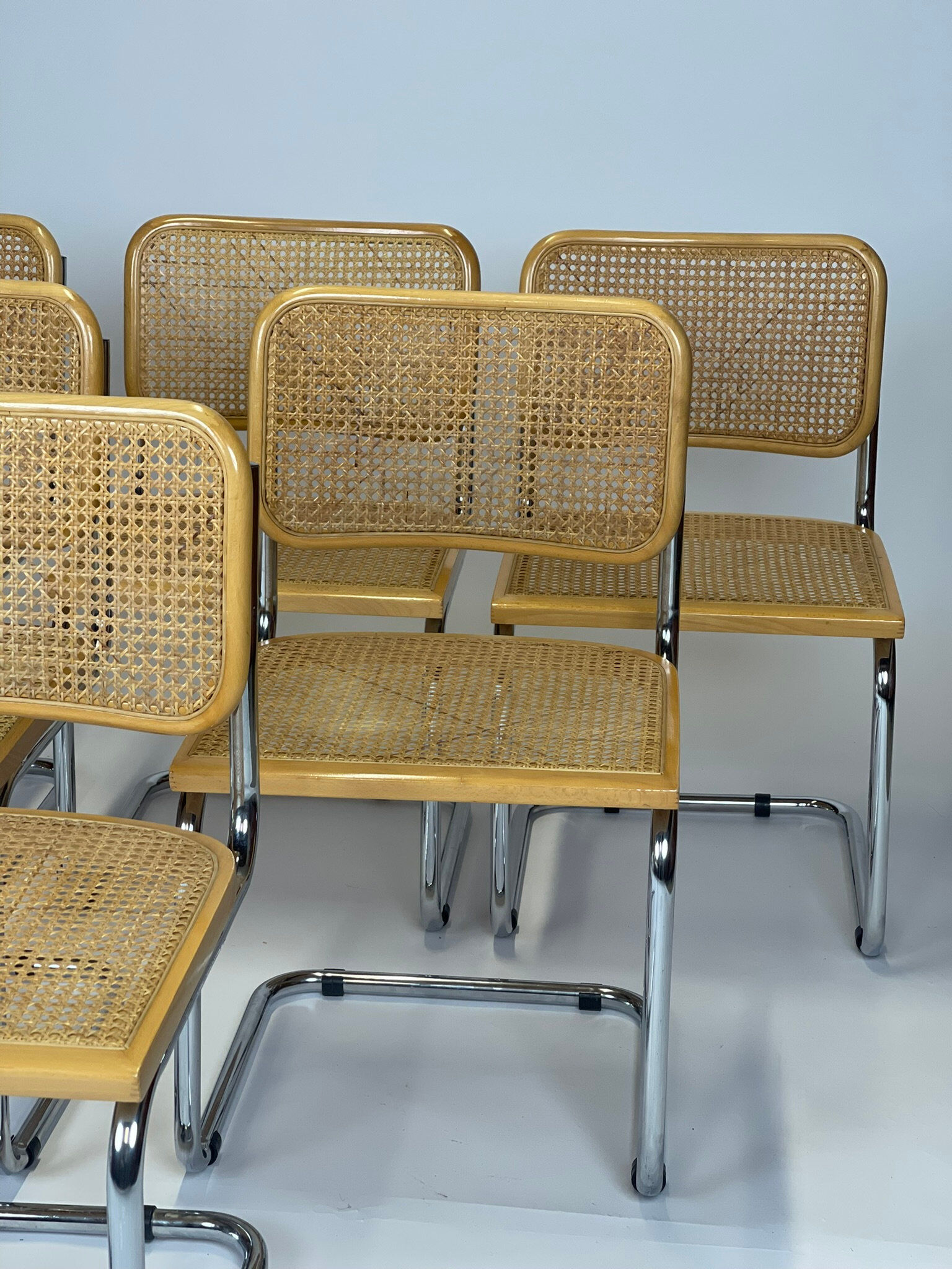 Set of 6 Marcel Breuer B32 model chairs