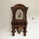 Antique Gustav Becker Freiburg Regulator Oak Case Clock, Germany, 1900s