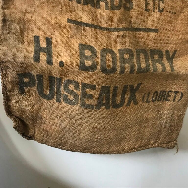 Authentic and old burlap bag 4 FARINE B.B
