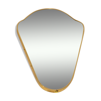 Miroir de forme libre doré 40x26cm