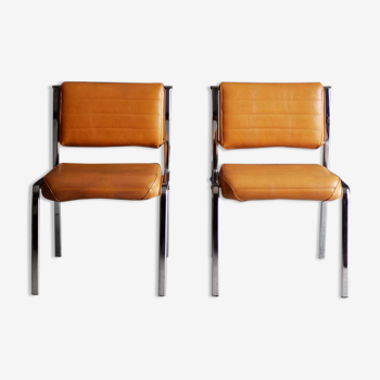Pair of 70s design chairs