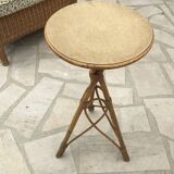 Rattan bamboo tripod saddle from the 60s and 70s