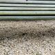 Antique Garden Bench with Wooden Slats and Iron Legs