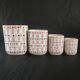 4 pot à épices vintage