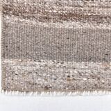 Brown natural wool kilim , hand made wool kilim , runner kilim rug 66x191cm