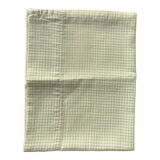 4 green rectangular napkins \u00e0 vintage tiles