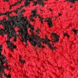 Round carpet vintage 70s wool