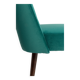 Chaise « shell » en velours crème et bois, Pologne, 1960s