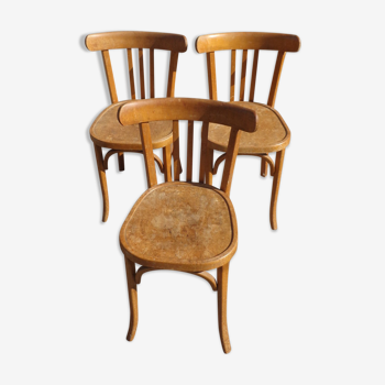 Trio of baumann bistro chairs