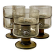 Smoked glass cups
