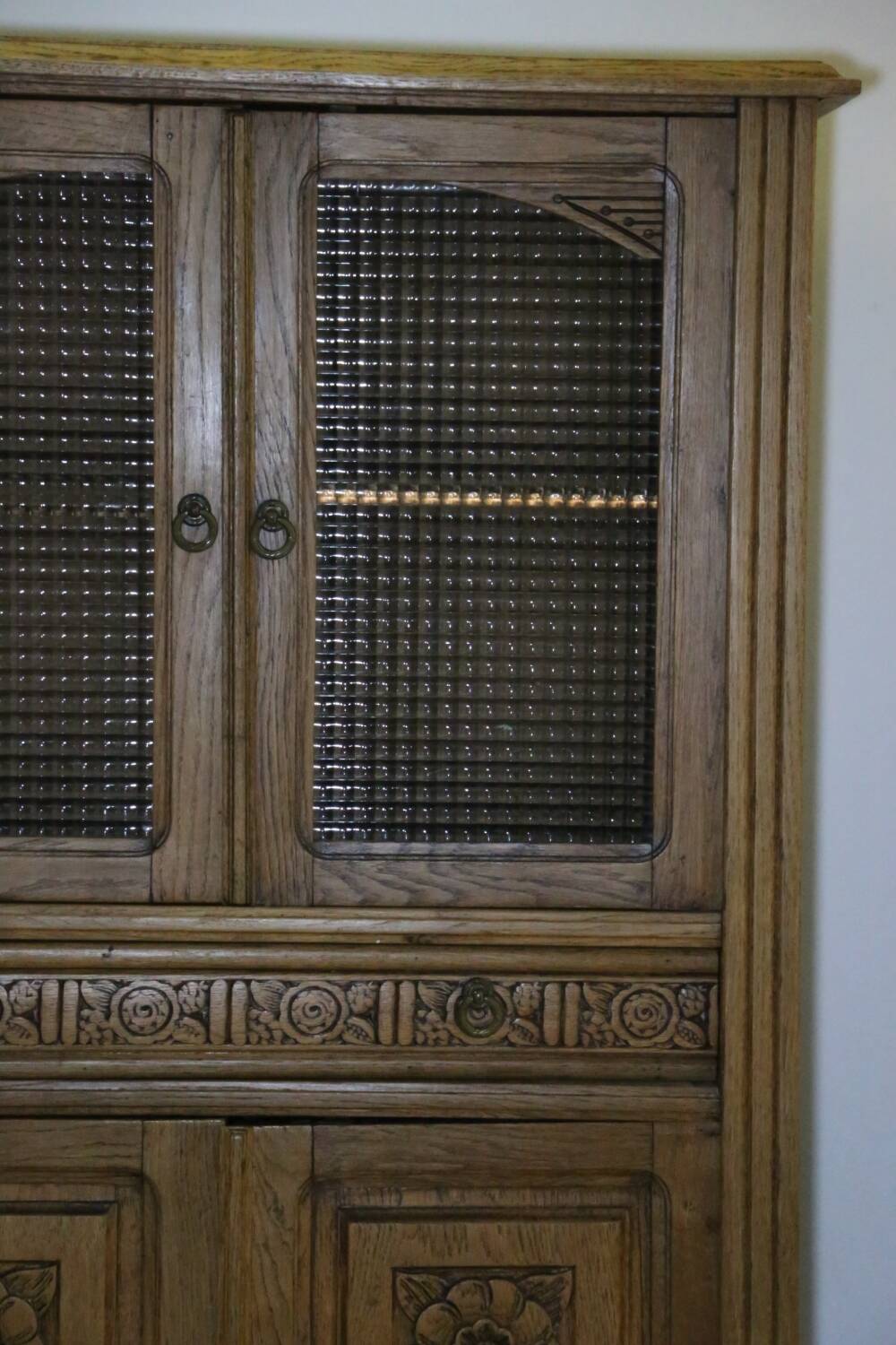 Antique oak grocery furniture