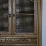 Antique oak grocery furniture