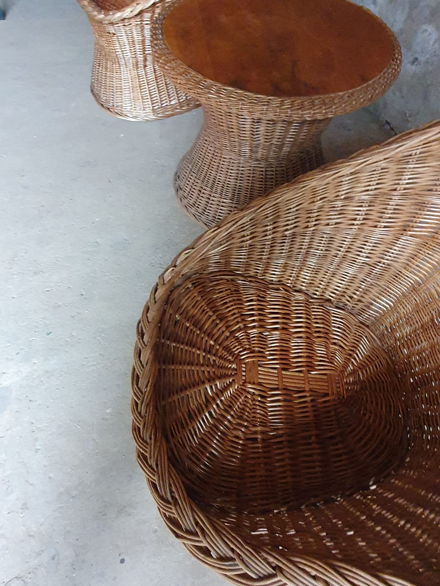 Vintage wicker living room set