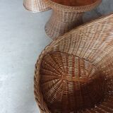 Vintage wicker living room set