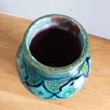 Handcrafted Safi turquoise vase signed