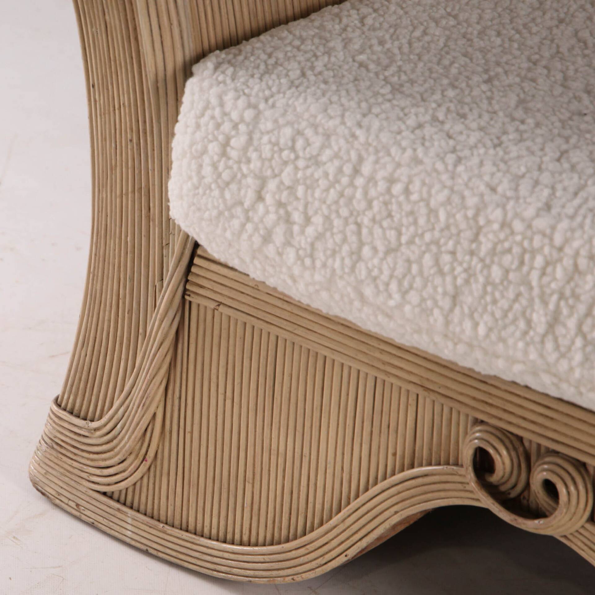 Rattan armchair by Betty Cobonpue