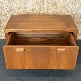 60s 70s teak sideboard Credenza cabinet Danish Modern Design Denmark 70s