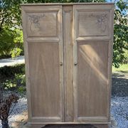 Art Deco solid wood wardrobe