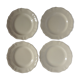 set of 4 plates ivory Sarreguemines 22.5 cm FRANCE