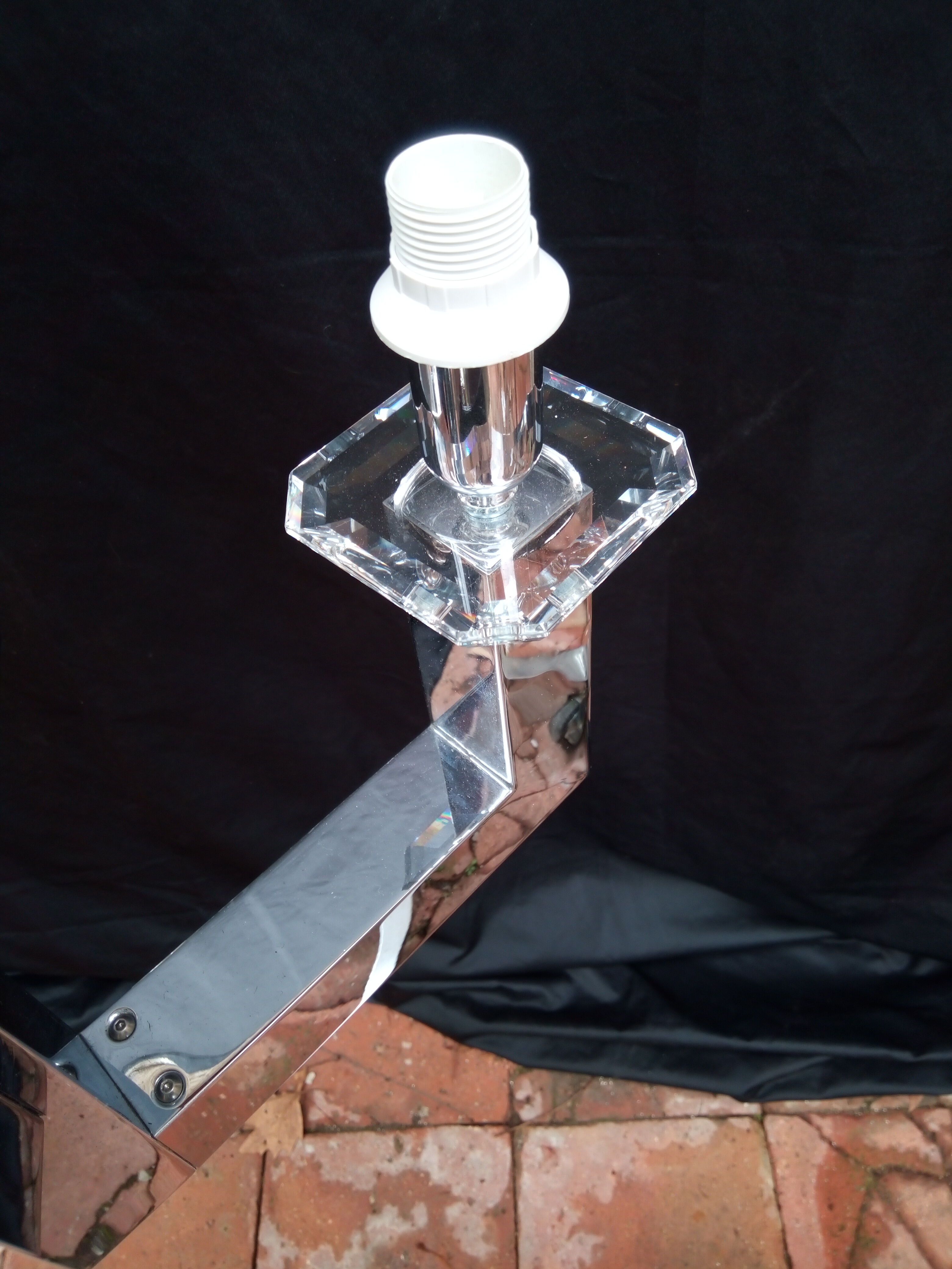 Chrome metal chandelier 70/80