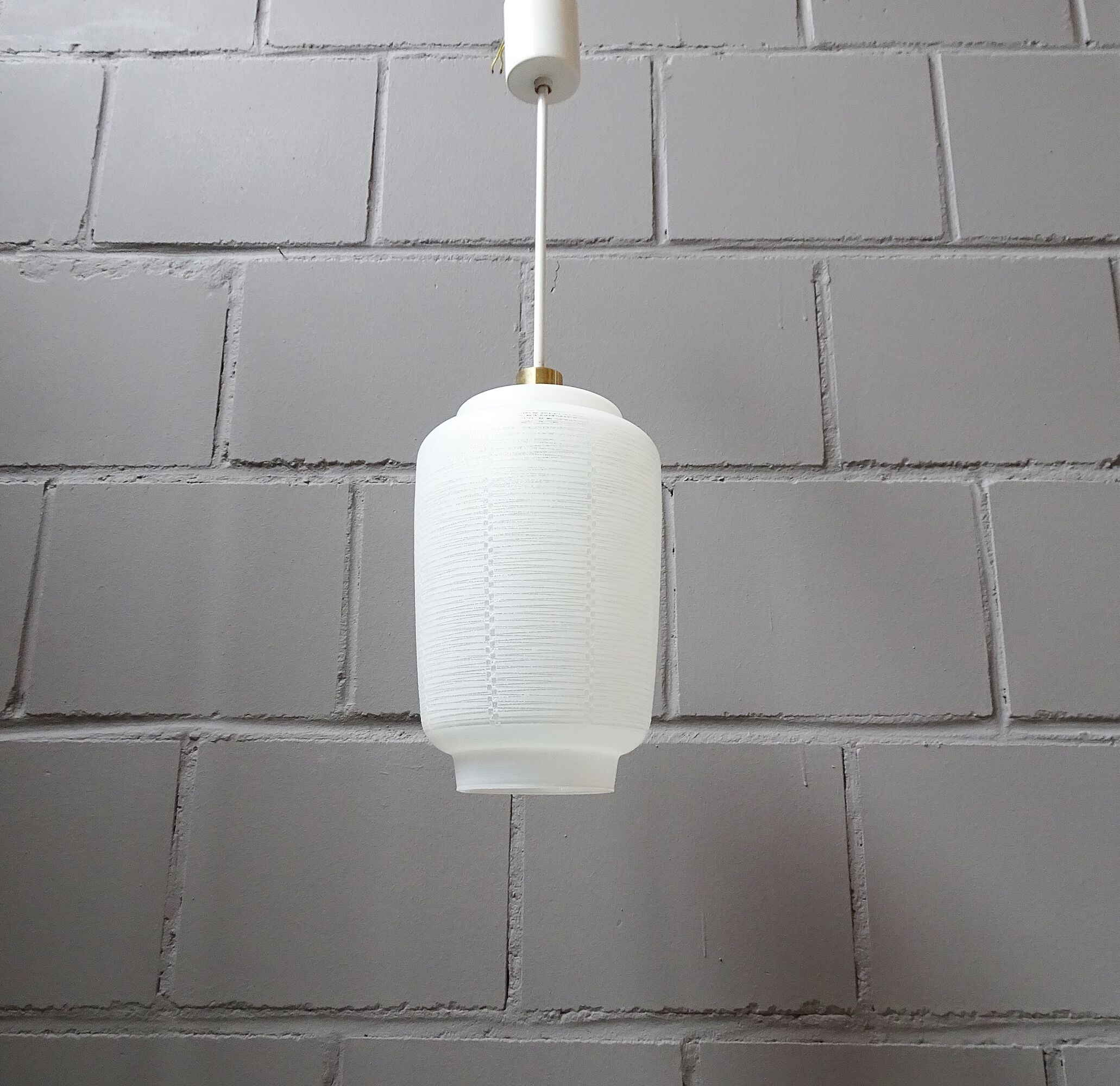 Hanging lamp glass brass