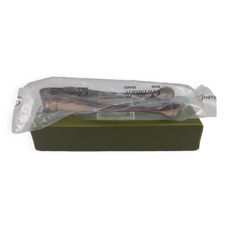 Christofle albi model - silver metal sugar tongs new blister closed box