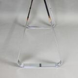 chrome trestle table