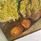 Oil on canvas still life "The Mimosa"