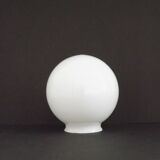 French Vintage White Opaque Glass Medium Replacement Glass Globe Shade 205