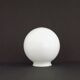 French Vintage White Opaque Glass Medium Replacement Glass Globe Shade 205