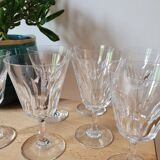 Set of 7 Baccarat Côte d'Azur wine glasses