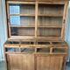 Large antique display cabinet made of solid wood – Late 19th century