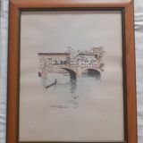 Duo of drawings Florence Italy