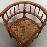 Vintage cane angle chair