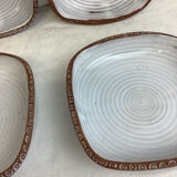 Set of vintage cups made in France Vallauris
