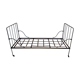 Wrought iron bed with mattress